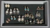 GROUP OF METAL COSTUME EARRING