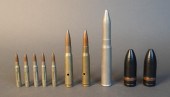 GROUP OF METAL DUMMY SHELLSGro