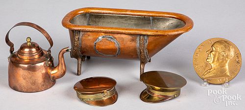 GROUP OF METALWARE, 19TH AND 20TH