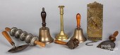 GROUP OF METALWARE, 19TH AND E