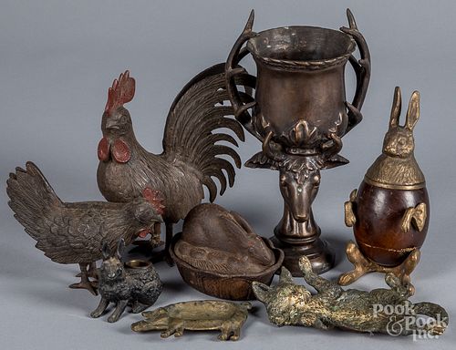 GROUP OF METALWARE, 19TH AND 20TH