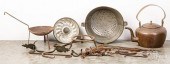 GROUP OF METALWARE, 19TH AND 2