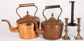GROUP OF METALWARE, 19TH C.Gro