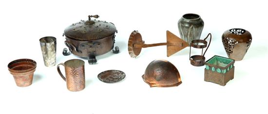 GROUP OF METALWARE.  Twentieth