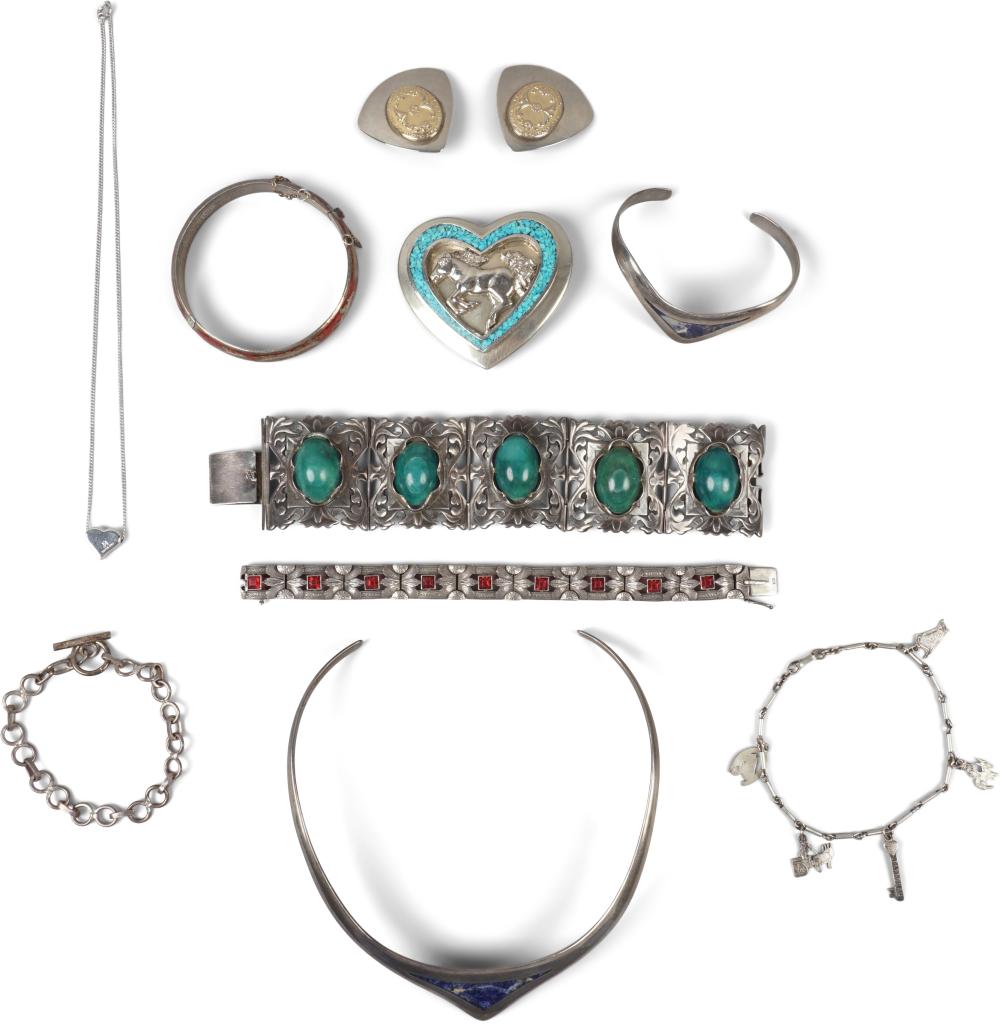 GROUP OF MEXICAN SILVER AND