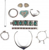 GROUP OF MEXICAN SILVER AND SI