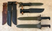 GROUP OF MILITARY BAYONETS, ET