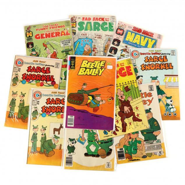 GROUP OF MILITARY CARTOON COMICS