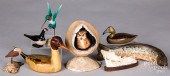 GROUP OF MINIATURE BIRD CARVIN