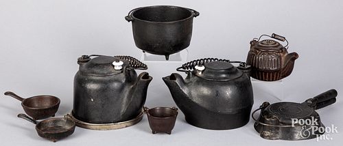 GROUP OF MINIATURE CAST IRON