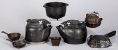 GROUP OF MINIATURE CAST IRON C
