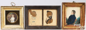 GROUP OF MINIATURE PORTRAITS,