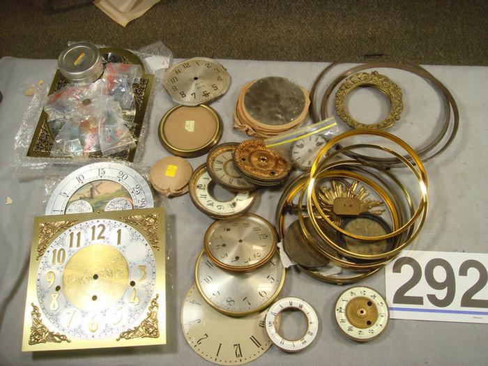 Group of misc. metal dials and