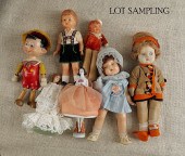 Group of miscellaneous dolls t