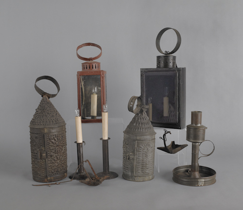 Group of miscellaneous lighting