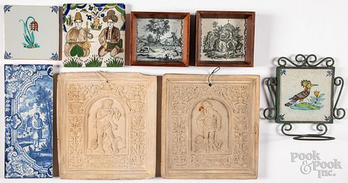 GROUP OF MISCELLANEOUS TILES AND