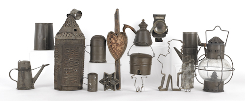 Group of miscellaneous tinware to