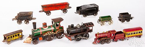 GROUP OF MISCELLANEOUS TRAIN CARS