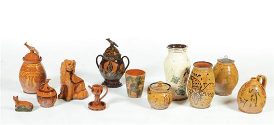 GROUP OF MODERN REDWARE.  Ohio 