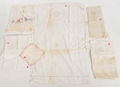 GROUP OF MONOGRAMMED LINENS In