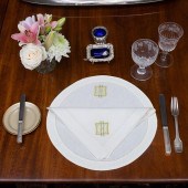 GROUP OF MONOGRAMMED TABLE LIN