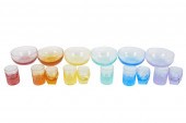 GROUP OF MOSER COLORED CRYSTAL