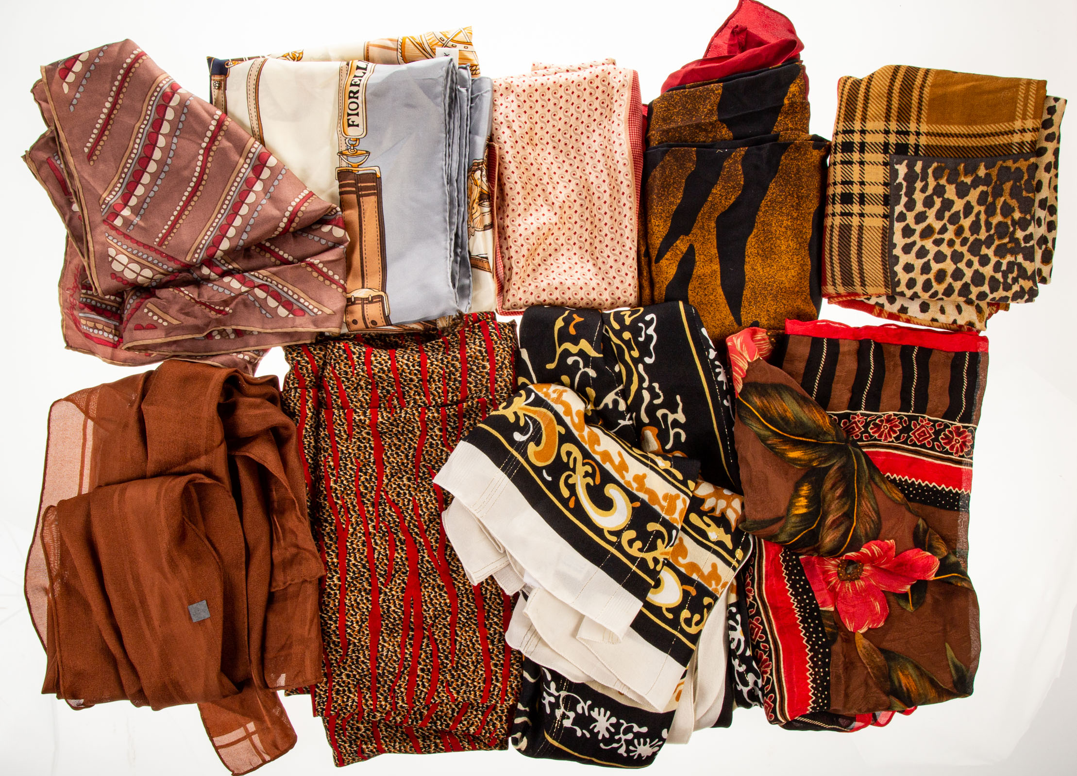 GROUP OF MOSTLY DESIGNER SILK