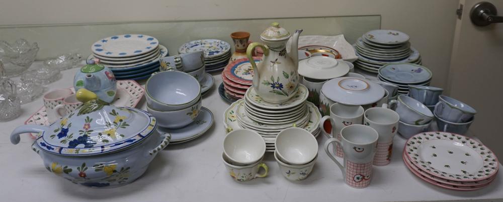 GROUP OF MOSTLY EUROPEAN FAIENCE