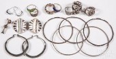 GROUP OF MOSTLY SILVER JEWELRY