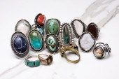 GROUP OF MOSTLY SILVER VINTAGE