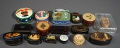GROUP OF MOSTLY WOOD DECORATED