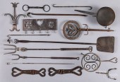 GROUP OF MOSTLY WROUGHT IRON H