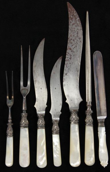 Group of Mother of Pearl Handled