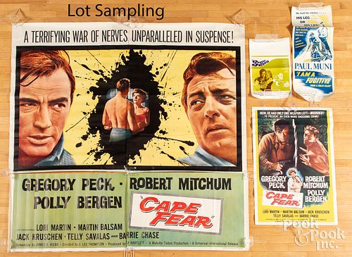 GROUP OF MOVIE POSTERS AND LOBBY