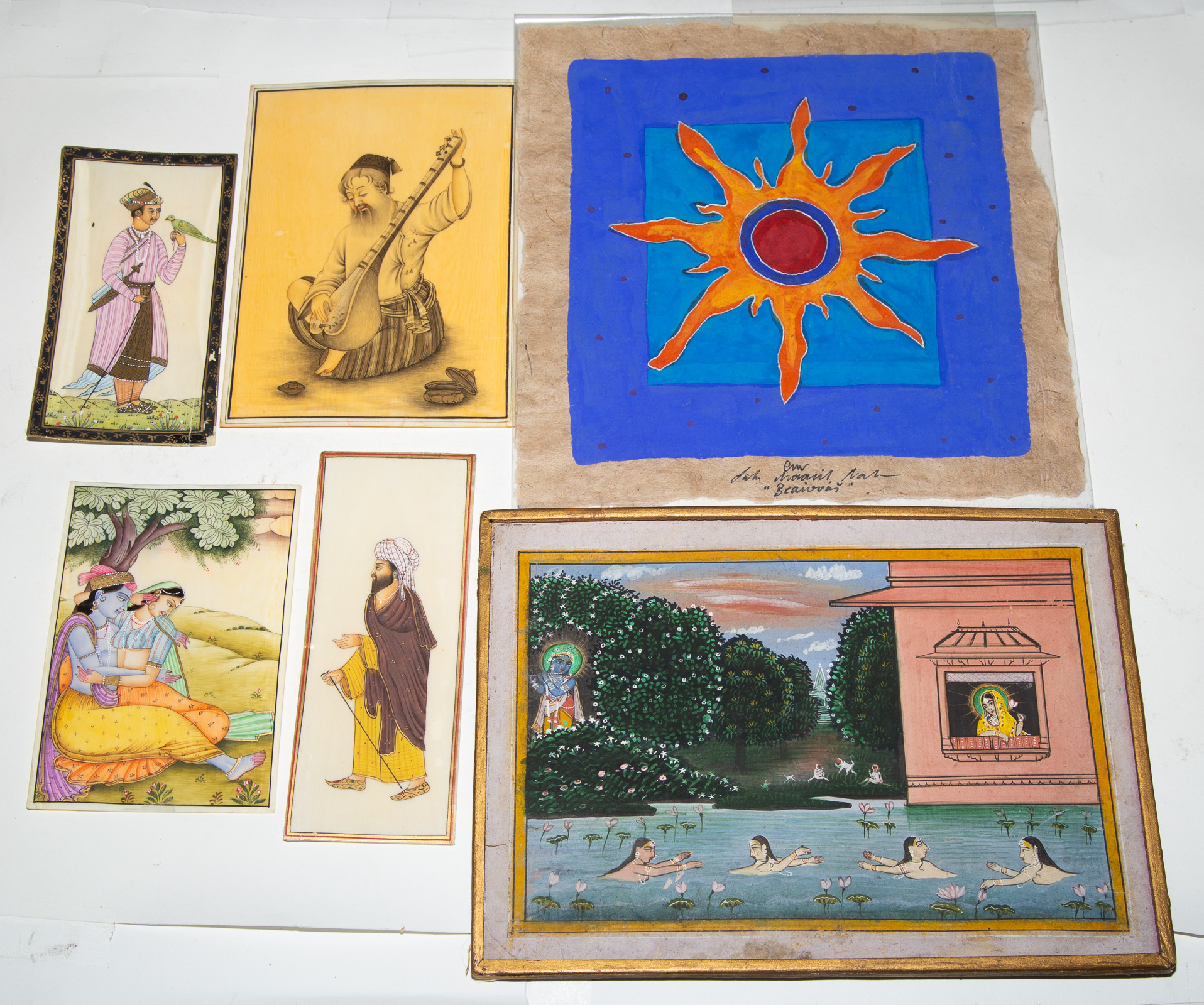 GROUP OF MUGHAL STYLE MINIATURE