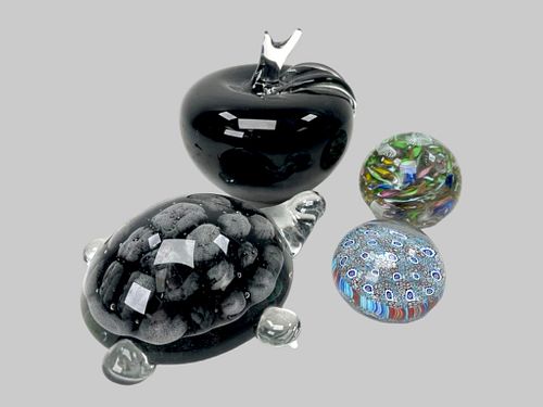 GROUP OF MURANO GLASS ARTGroup Of 4