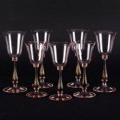 GROUP OF MURANO GLASS STEMWARE