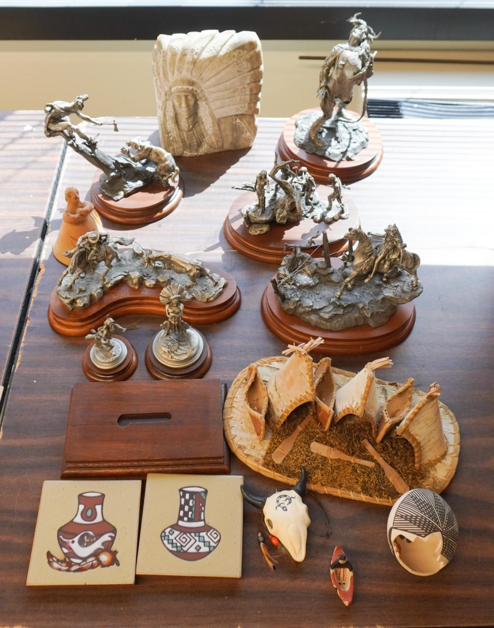 GROUP OF NATIVE AMERICAN AND