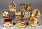 GROUP OF NAUTICAL SEASHELL BOX
