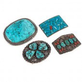 Group of Navajo Silver Belt Bu