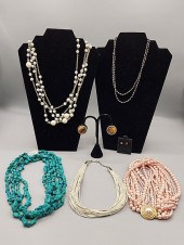 Group of Necklaces and Earring