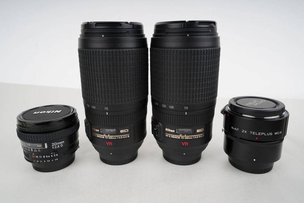 GROUP OF NIKON LENSESlenses