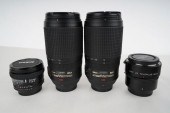 GROUP OF NIKON LENSESlenses in