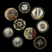 Group of Nine Antique Enamel B