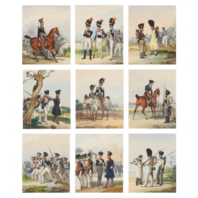 GROUP OF NINE ANTIQUE GERMAN