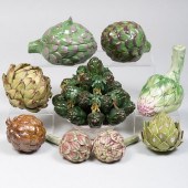 GROUP OF NINE ARTICHOKE FORM T