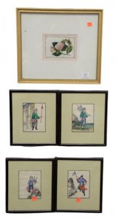 GROUP OF NINE ASIAN RICE PAPER