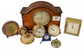 GROUP OF NINE CLOCKS, TO INCLU