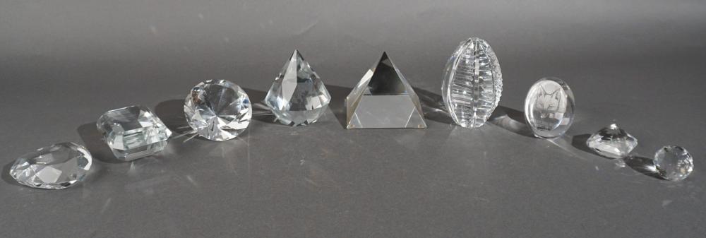 GROUP OF NINE CRYSTAL