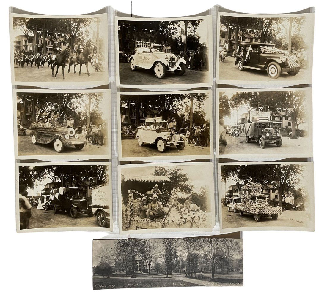 GROUP OF NINE EARLY PARADE PHOTOS